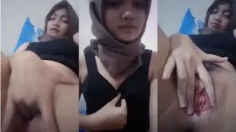Abg Hijab Toge Beol, Becek Basah Kena Goyang